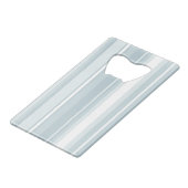 アイスブルーストライプの クレジットカード栓抜き (正面アングル)