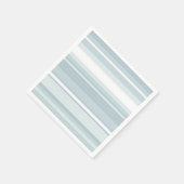 アイスブルーストライプの スタンダードカクテルナプキン (角)