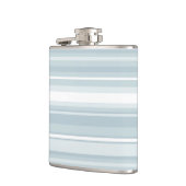 アイスブルーストライプの フラスク (左)