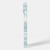 アイスブルーストライプの Case-Mate iPhoneケース (裏面 / 左)