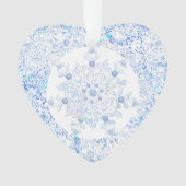アイスブルースノーフレーク オーナメント (正面)