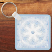 アイスブルースノーフレーク キーホルダー (正面)