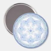 アイスブルースノーフレーク マグネット (正面/裏面)