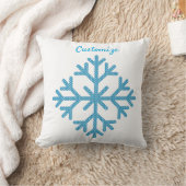 アイスブルースノーフレークThunder_Cove クッション (ブランケット)