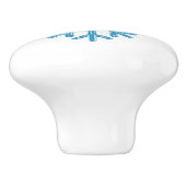 アイスブルースノーフレークThunder_Cove セラミックノブ (側面)