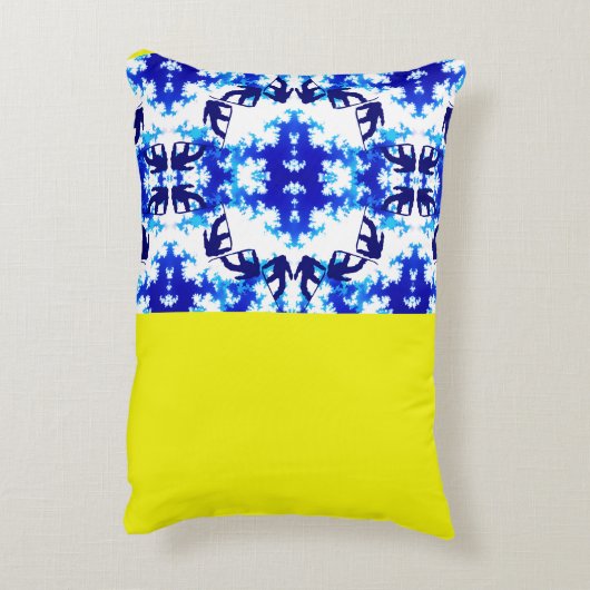 アイスブルースノーボーダースカイイエロースノーボーディングスポーツ アクセントクッション (裏面(縦))