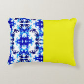 アイスブルースノーボーダースカイイエロースノーボーディングスポーツ アクセントクッション (裏面)