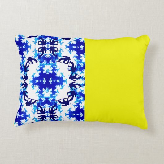 アイスブルースノーボーダースカイイエロースノーボーディングスポーツ アクセントクッション (裏面)