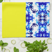 アイスブルースノーボーダースカイイエロースノーボーディングスポーツ キッチンタオル (折り畳み)