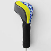 アイスブルースノーボーダースカイイエロースノーボーディングスポーツ ゴルフヘッドカバー (アングル)