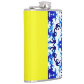 アイスブルースノーボーダースカイイエロースノーボーディングスポーツ フラスク (右)