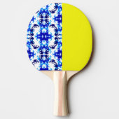 アイスブルースノーボーダースカイイエロースノーボーディングスポーツ 卓球ラケット (裏面)