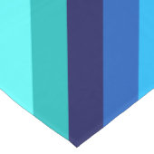 アイスブルーティール（緑がかった色）ストライプの中表ランナー ミディアムテーブルランナー (コーナー)