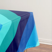 アイスブルーティール（緑がかった色）ストライプズスモールテーブルクロス テーブルクロス (インサイチュ)