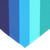 アイスブルーティール（緑がかった色）ストライプズスモールテーブルランナー ショートテーブルランナー (コーナー)