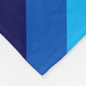 アイスブルーティール（緑がかった色）ストライプフリースブランケット フリースブランケット (角)