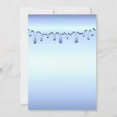 アイスブルードリップ ウィンターワンダーランド スイート16 シックスティーン 招待状 (裏面)