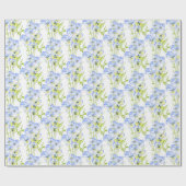 アイスブルーパンジーのラッピング紙 ラッピングペーパー (フラット)