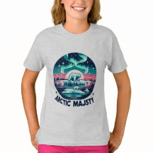 アイスブルーレトロ北極熊の威厳