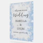 アイスブルー冬クリスマスアクリル結婚のサイン アクリルサイン (傾斜)