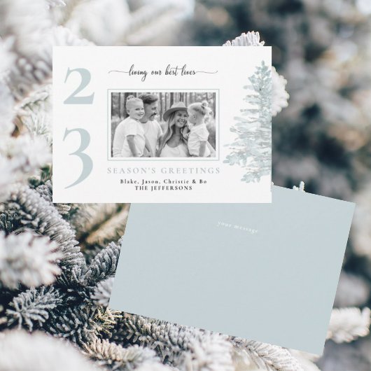 アイスブルー家族の写真が私たちの生活を生最高のきる 招待状