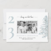 アイスブルー家族の写真が私たちの生活を生最高のきる 招待状 (正面)