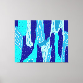 アイスブルー海 キャンバスプリント