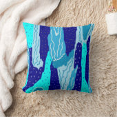 アイスブルー海 クッション (ブランケット)