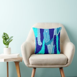 アイスブルー海 クッション