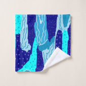 アイスブルー海 バスタオルセット (ウォッシュタオル)