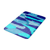アイスブルー海 バスマット (アングル)