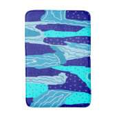 アイスブルー海 バスマット (正面縦)