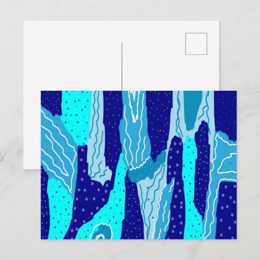 アイスブルー海 ポストカード (正面/裏面)