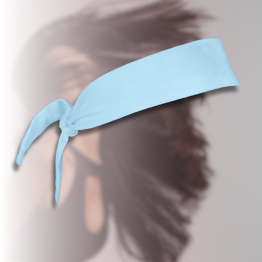 アイスブルー無地のカラー |クラシック |エレガント | タイヘッドバンド
