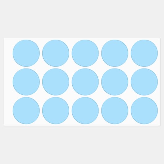 アイスブルー無地のカラー |クラシック |エレガント | ラベル (シート)