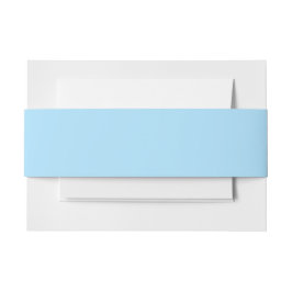 アイスブルー無地のカラー |クラシック |エレガント | 招待状ベリーバンド