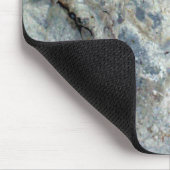 アイスブルー白大理石石仕上げ マウスパッド (コーナー)