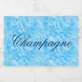 アイスブルー スパークリングワインラベル (シングルラベル)