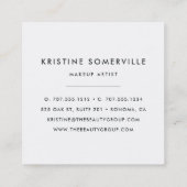 アイスブルー《写真》ぼけ味スクエア スクエア名刺 (裏面)