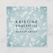 アイスブルー《写真》ぼけ味スクエア スクエア名刺 (正面)