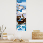 アイスブレーカー船の成長図 ポスター (キッチン)