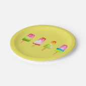 アイスブロック夏の水彩 ペーパープレート (アングル)