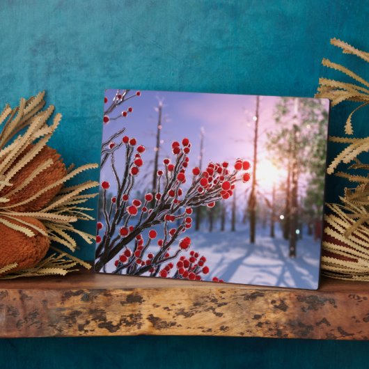 アイスプラークのウインターベリー フォトプラーク (側面)