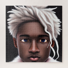 アイスプリンスメラニンブラックボーイ魔法ブルウィンターブロ ジグソーパズル