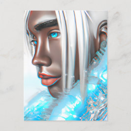 アイスプリンスメラニンブラックボーイ魔法ブルウィンターブロ ポストカード