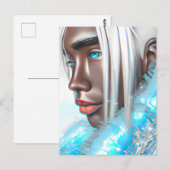 アイスプリンスメラニンブラックボーイ魔法ブルウィンターブロ ポストカード (正面/裏面)