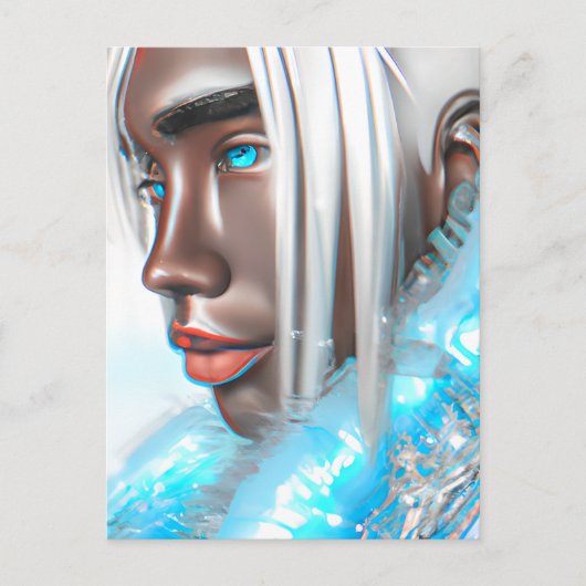 アイスプリンスメラニンブラックボーイ魔法ブルウィンターブロ ポストカード (正面)