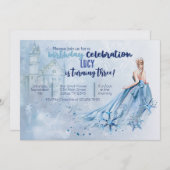 アイスプリンセスバースデーパーティー招待状 招待状 (正面/裏面)