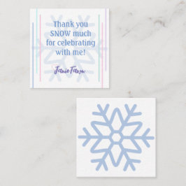 アイスプリンセス4thバースデーパーティーの好意の挿入 スクエア名刺