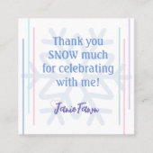 アイスプリンセス4thバースデーパーティーの好意の挿入 スクエア名刺 (正面)